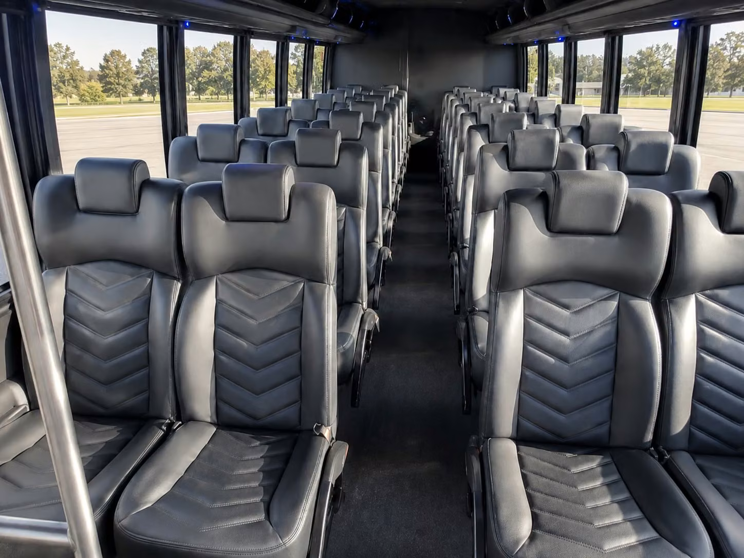 18 passenger minibus interior