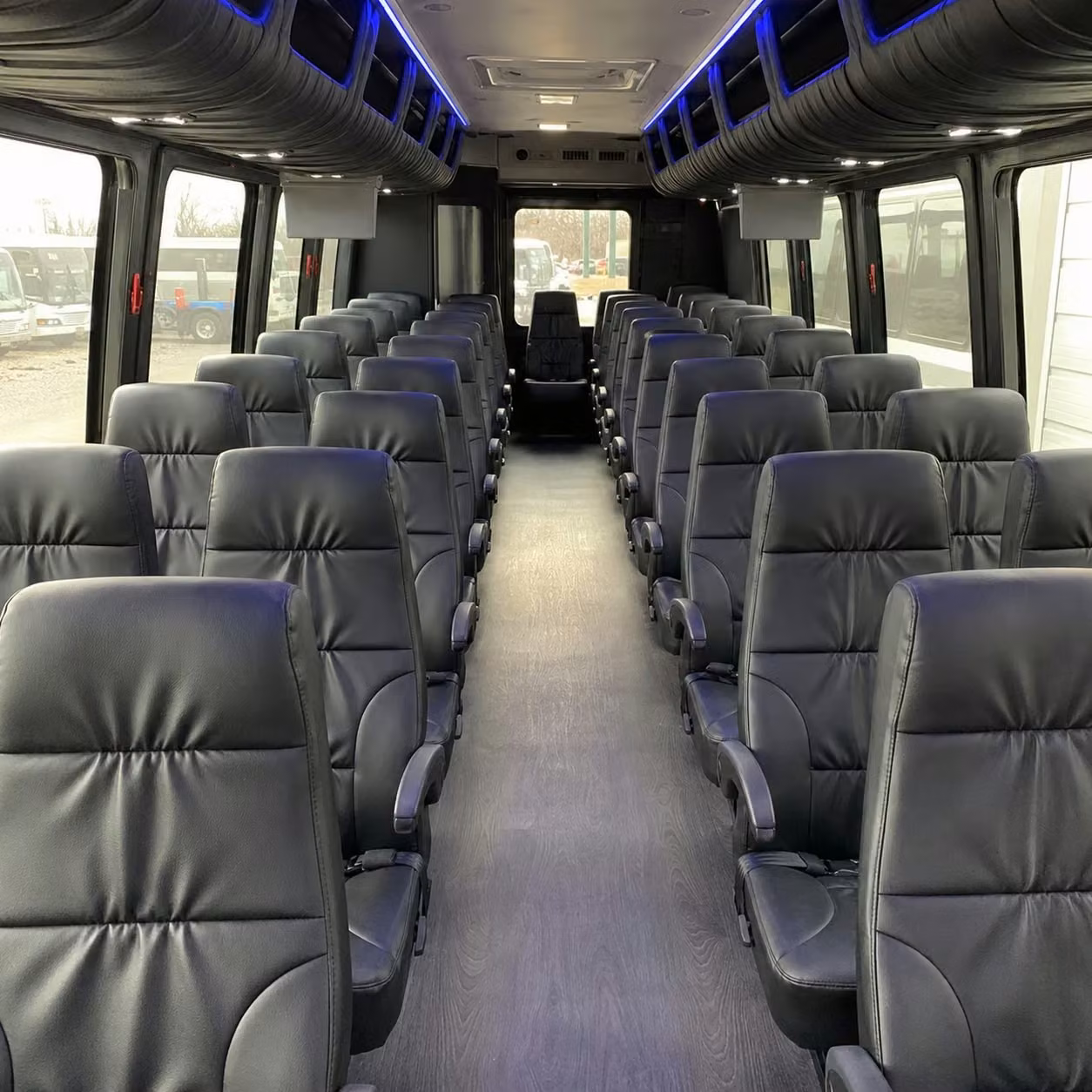 25 passenger minibus interior