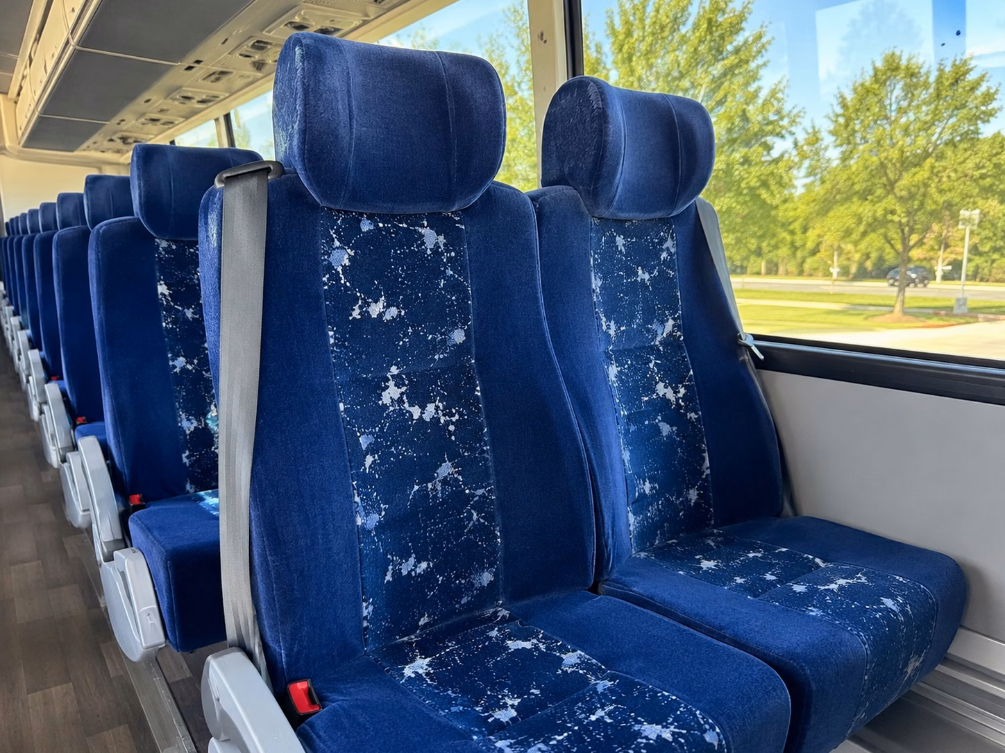 mission charter bus rental inside